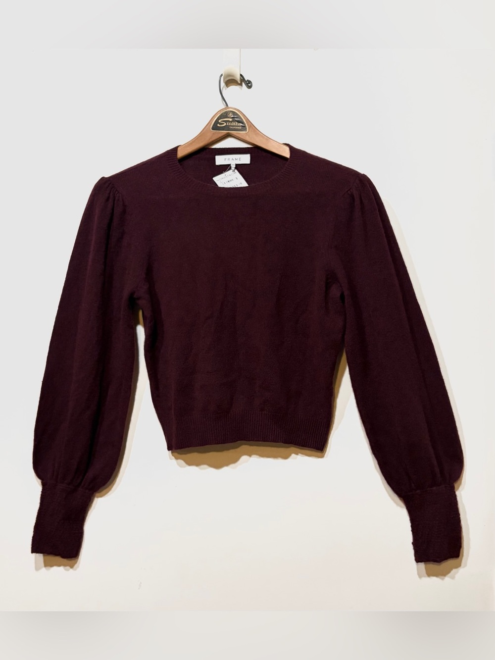 FRAME- Cashmere Sweater in Deep Cabernet